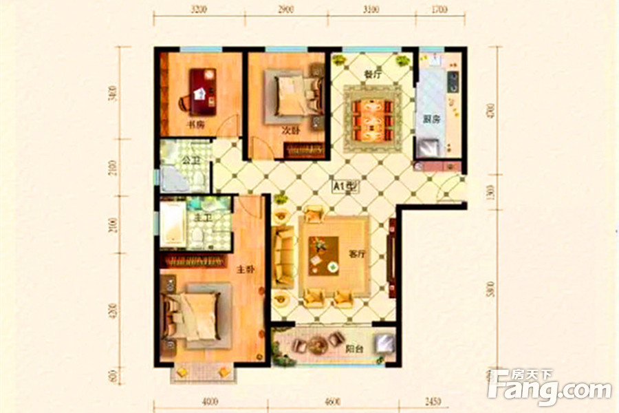 茂業(yè)天地142㎡戶型圖 茂業(yè)天地142㎡戶型圖