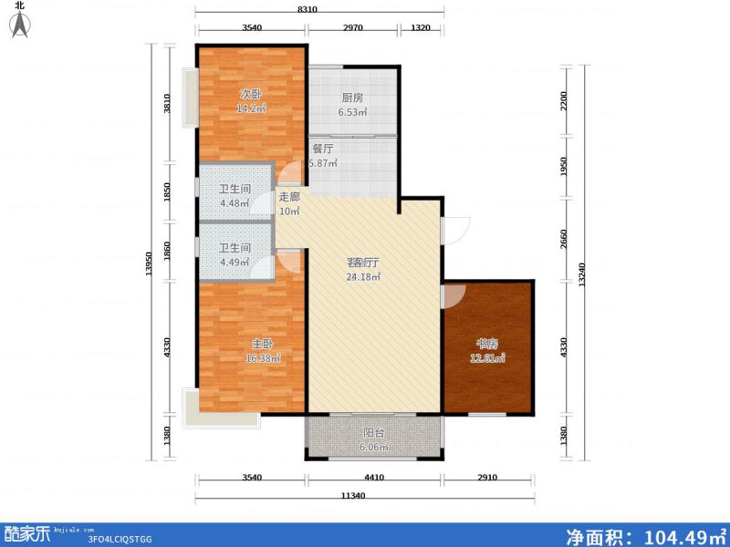 包頭裝修方案包頭天疆驪城133㎡