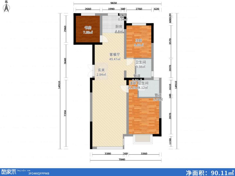 包頭裝修方案包頭保成上元名府123㎡